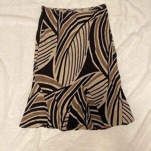 East 5th Tan A-Line Skirt Knee-Length Cocktail